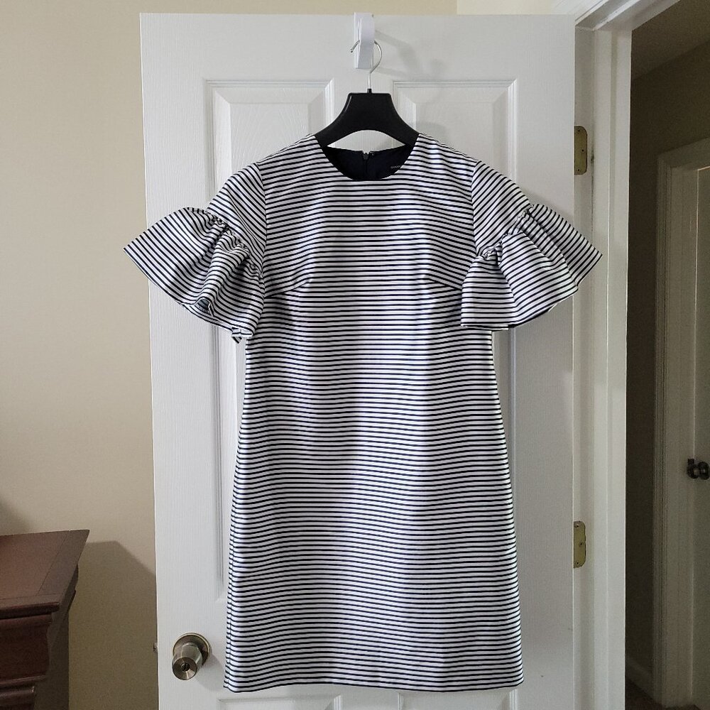 Banana Republic | Sliver & Navy Blue Striped Dress, Size 2